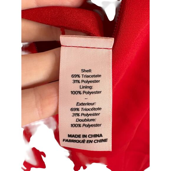 Cinq a Sept Adele Gown Maxi Bow Embellished Formal Elegant Statement Red Size 0 - Picture 10 of 11